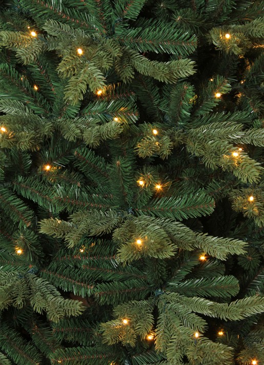 Triumph Tree Sherwood kunstkerstboom met LED verlichting 215 cm - achterkant 3 donkergroen