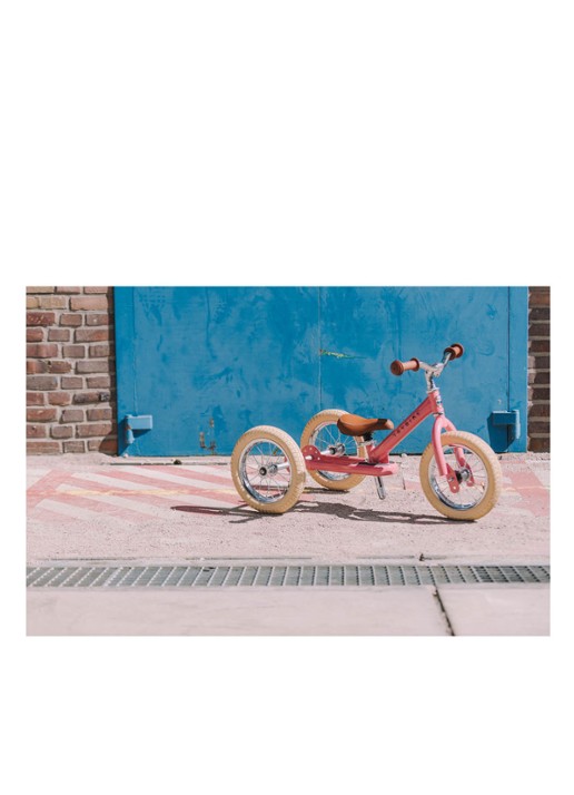 Trybike 2-in-1 loopfiets van staal - detail 4 roze