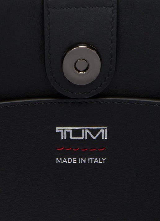 TUMI Adatto Adatto schoudertas van leer - detail 4 zwart