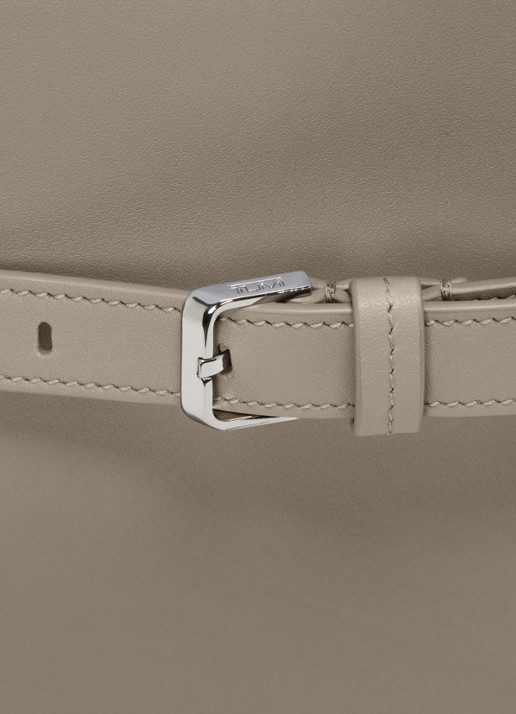 TUMI Adatto Adatto schoudertas van leer - detail 6 taupe
