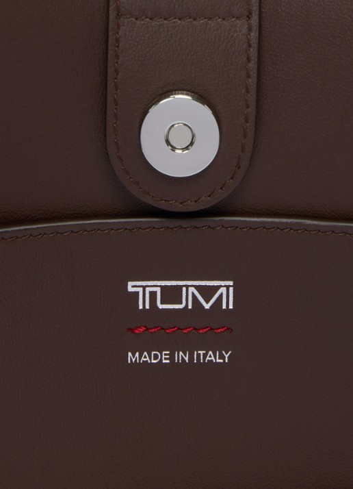 TUMI Adatto Adatto schoudertas van leer - detail 6 bruin