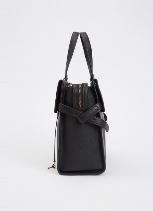 TUMI Agent Medium businesstas van leer met 13 inch laptopvak - unisex - detail 6 zwart