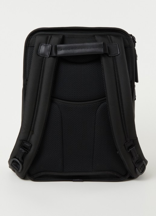 TUMI Alpha 3 Slim rugzak met 15 inch laptopvak - achterkant zwart
