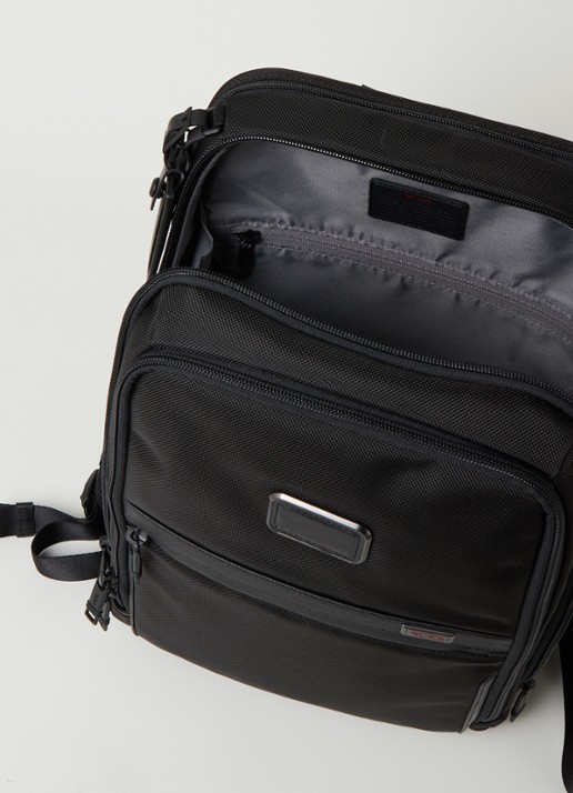 TUMI Alpha 3 Slim rugzak met 15 inch laptopvak - detail 3 zwart