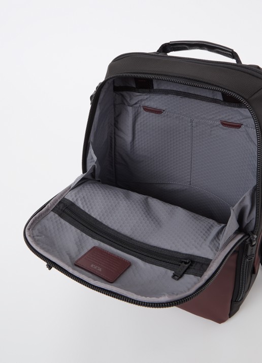 TUMI Alpha Bravo Dynamic rugzak met 15 inch laptopvak - detail 2 bordeauxrood