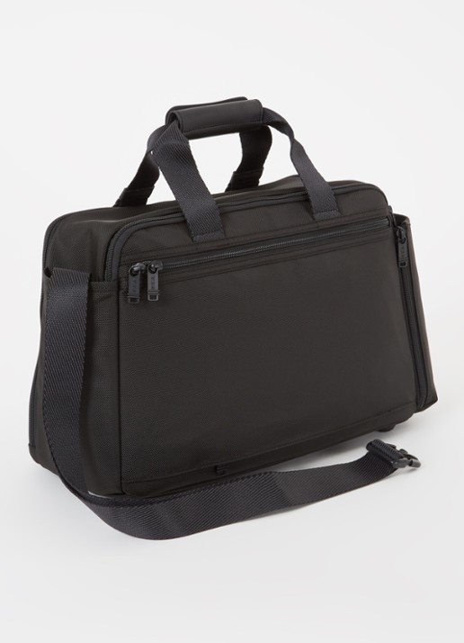 TUMI Alpha Bravo Fleet Day schoudertas met 15 inch laptopvak  - achterkant 2 zwart
