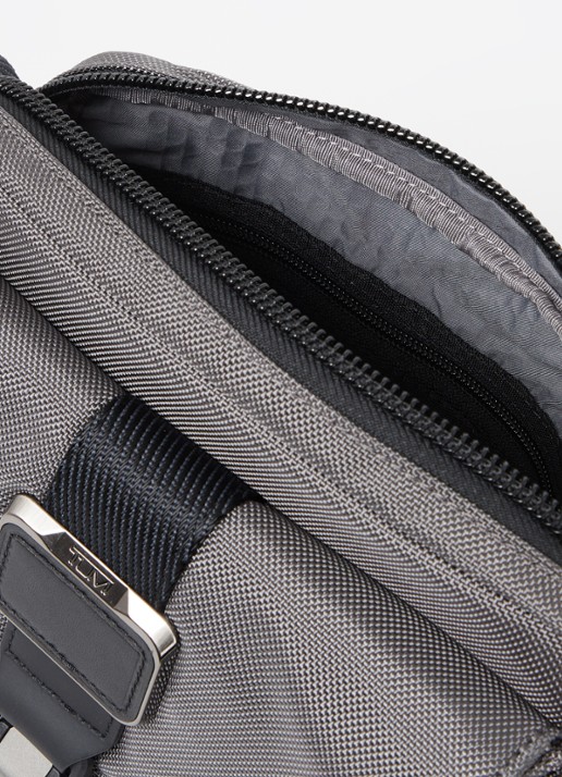 TUMI Alpha Bravo Junior crossbodytas met verstelbare schouderriem - detail 2 grijs