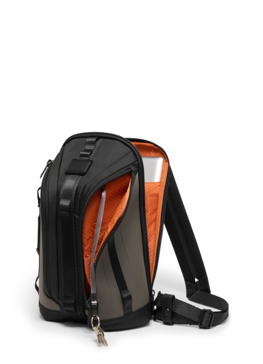 TUMI Alpha Bravo Knight heuptas/rugzak - voorkant 3 bruin