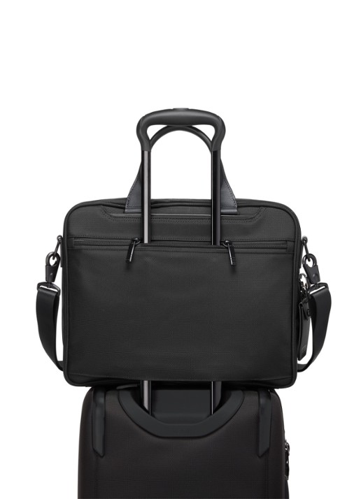 TUMI Alpha Medium businesstas met 15 inch laptopvak - detail 3 zwart