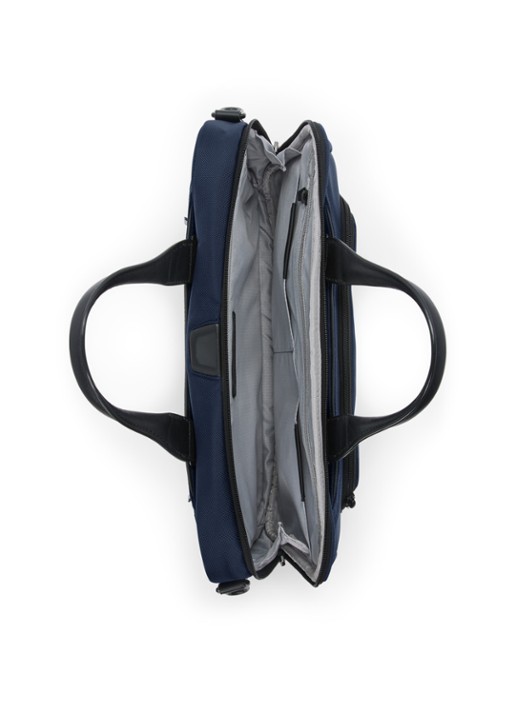 TUMI Alpha Medium businesstas met 15 inch laptopvak - detail 4 donkerblauw
