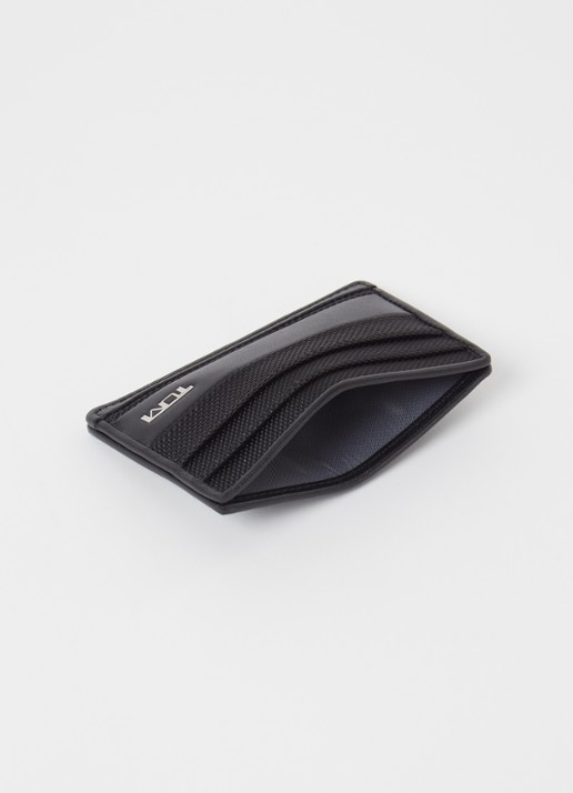 TUMI Alpha Slim pasjeshouder met logo - voorkant 2 zwart