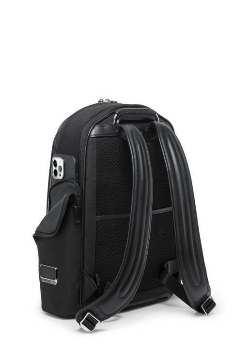 TUMI Arrive' Larson Medium rugzak met 16 inch laptopvak - detail zwart