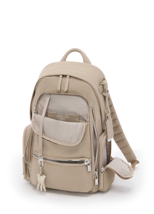 TUMI Celina rugzak met 12 inch laptopvak - voorkant 3 beige