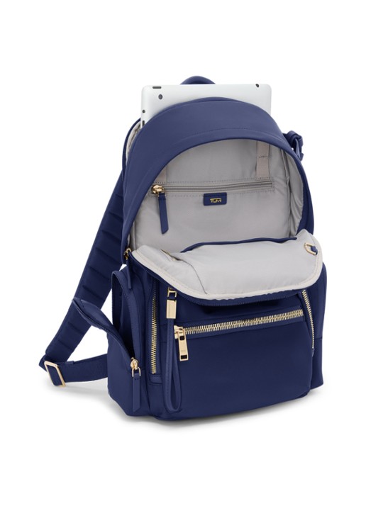TUMI Celina rugzak met 12 inch laptopvak - achterkant indigo