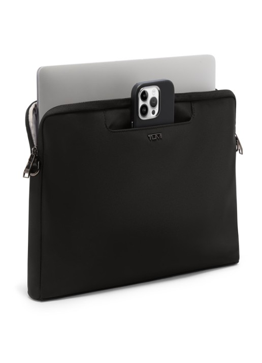 TUMI Dakota laptoptas met afneembare schouderriem - achterkant zwart