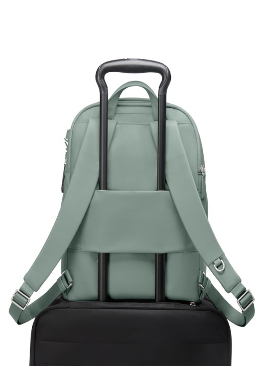 TUMI Halsey rugzak met 14 inch laptopvak - detail groen