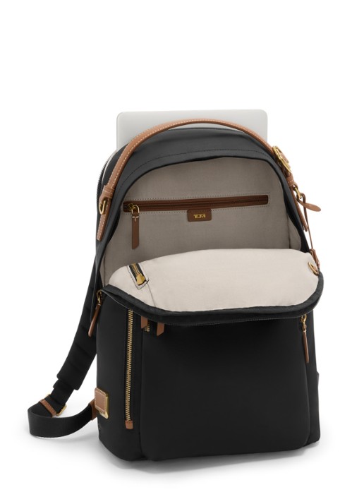 TUMI Halsey rugzak met 14 inch laptopvak - achterkant zwart