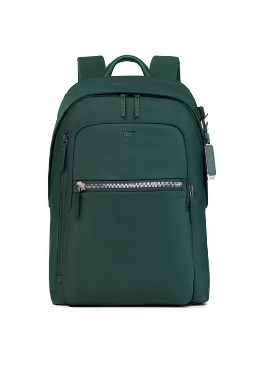TUMI Halsey rugzak met 14 inch laptopvak - voorkant 4 donkergroen