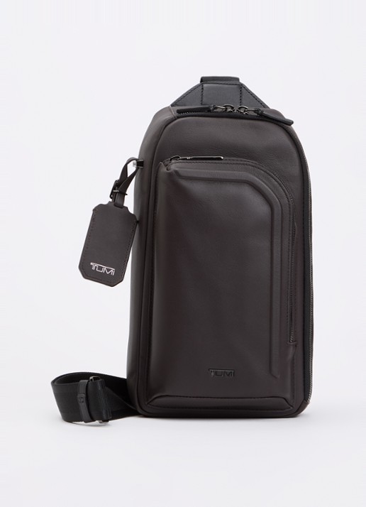 TUMI Harrison Gregory Sling crossbodytas van leer