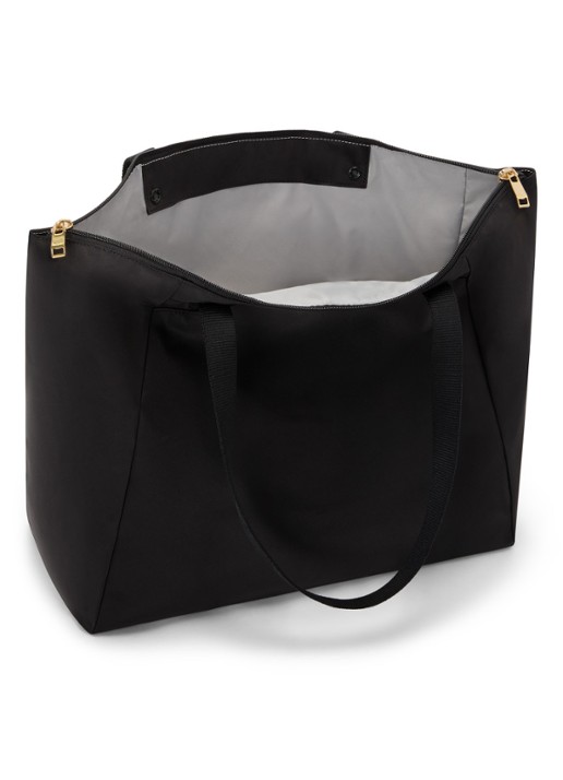 TUMI Just In Case Medium schoudertas met uitneembaar etui - voorkant 2 zwart