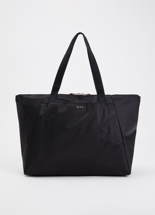 TUMI Just In Case Medium schoudertas met uitneembare etui - voorkant zwart