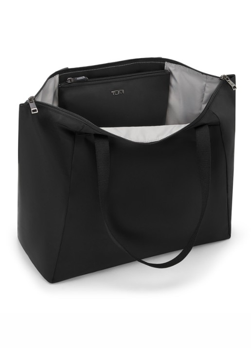 TUMI Just In Case Medium schoudertas met uitneembare etui - achterkant 3 antraciet