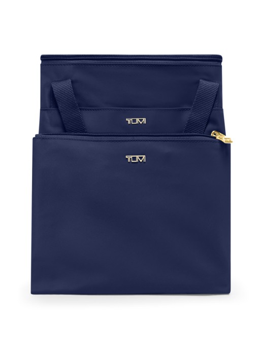 TUMI Just In Case schoudertas met uitneembaar etui - achterkant 3 indigo