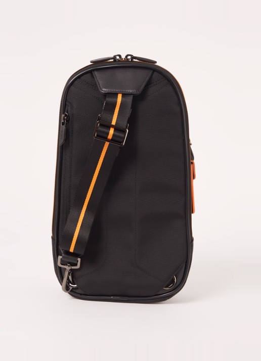 TUMI McLaren Torque Sling crossbodytas met leren details - achterkant zwart