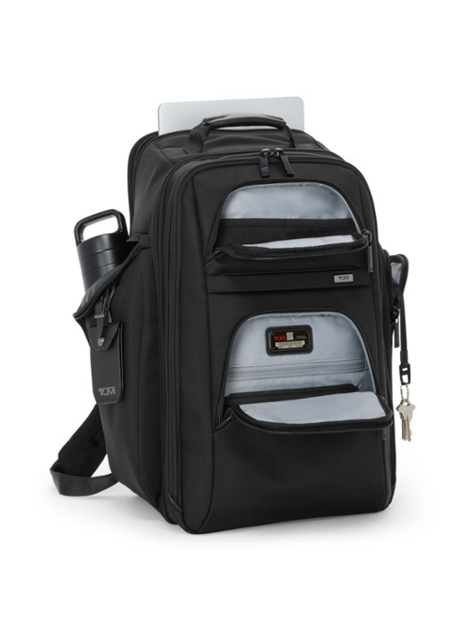 TUMI Packing rugzak met 16 inch laptopvak - voorkant 5 zwart