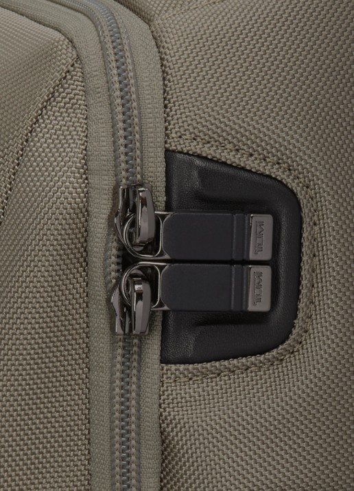 TUMI Rugzak met leren details en 16 inch laptopvak - detail 5 grijs