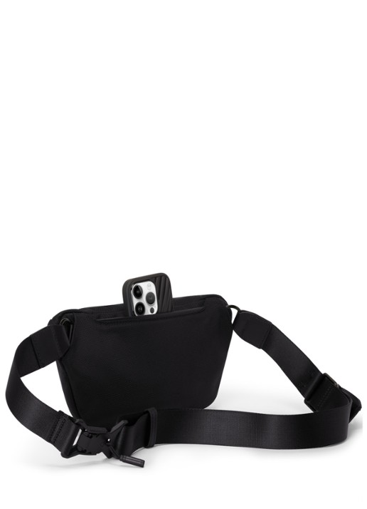 TUMI Sling heuptas met leren details - detail 3 zwart