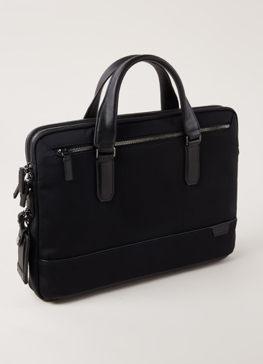 TUMI Sycamore businesstas met 14 inch laptopvak - unisex - detail zwart