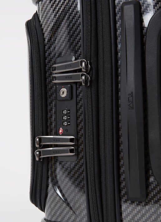 TUMI Tegra-Lite Continental Front Pocket vergrootbare  spinner 55 cm  - detail 3 zwart