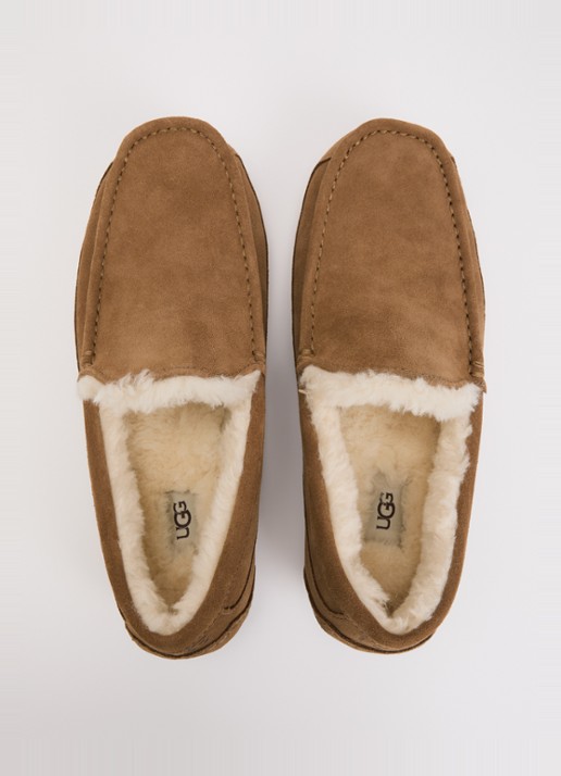 UGG Ascot instapper van suède - detail 4 cognac