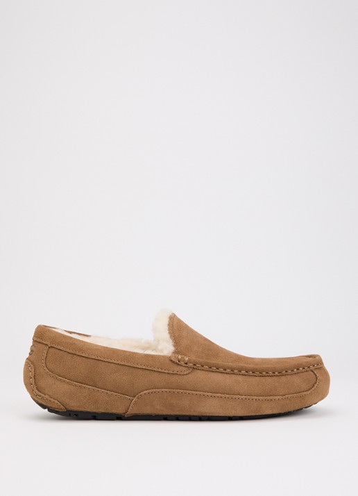 UGG Ascot instapper van suède - voorkant cognac