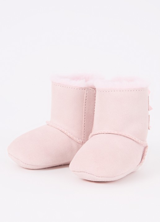 UGG Bailey enkellaarsje van leer - voorkant 4 lichtroze