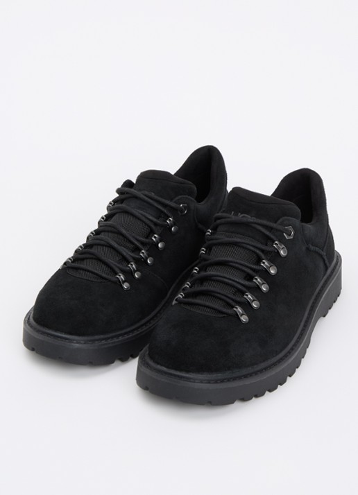 UGG Birch veterschoen van suède - detail 3 zwart