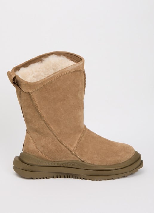 UGG Classic Distort laars van suède - voorkant camel