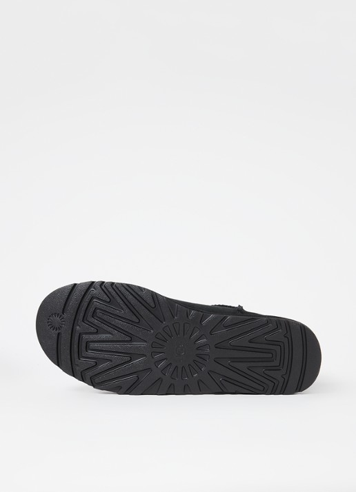 UGG Classic Mini enkellaars van suède - detail 4 zwart