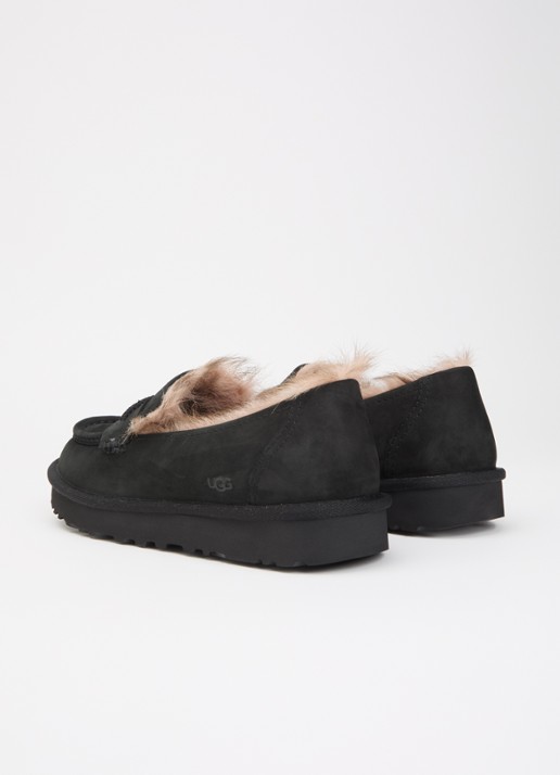 UGG Ellis loafer van nubuck - achterkant 5 zwart