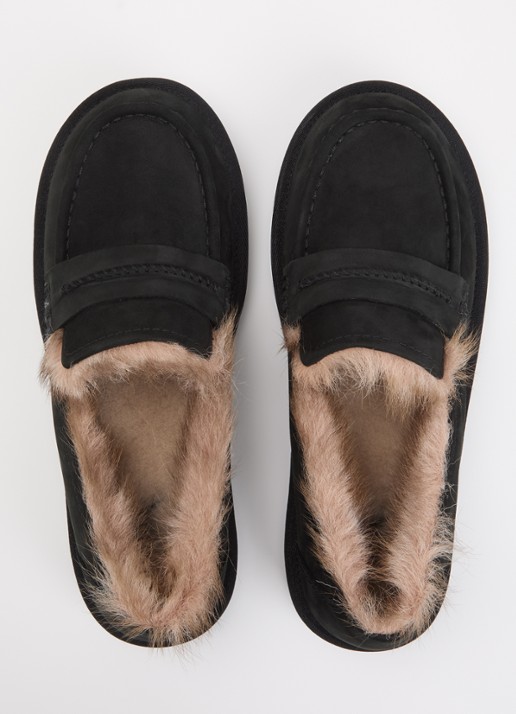 UGG Ellis loafer van nubuck - detail 2 zwart