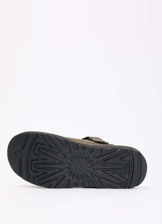 UGG Goldencoast muiltje van nubuck - detail 4 bronsgroen