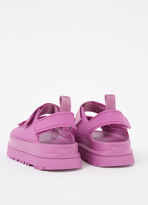 UGG Goldenglow sandaal met logo - achterkant 4 roze
