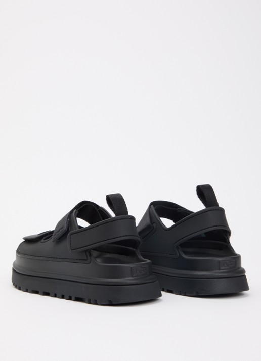 UGG Goldenglow sandaal met logo - achterkant zwart