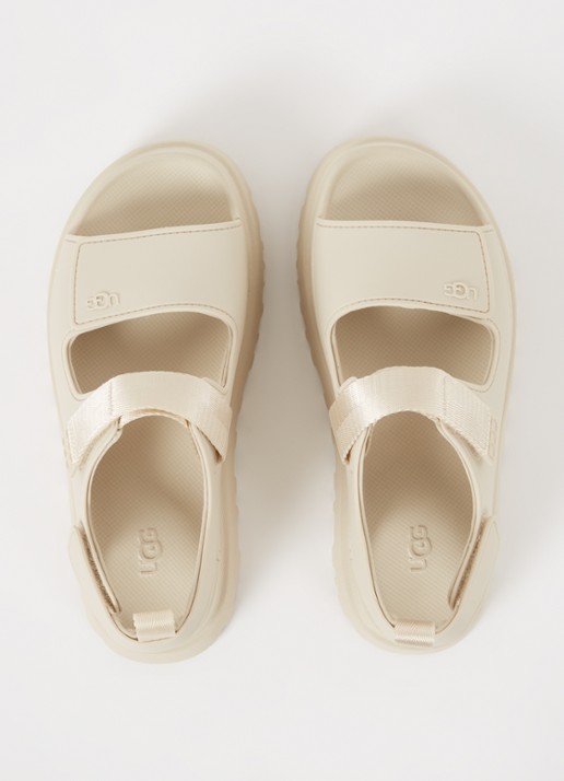 UGG Goldenglow sandaal met logo - detail 4 creme