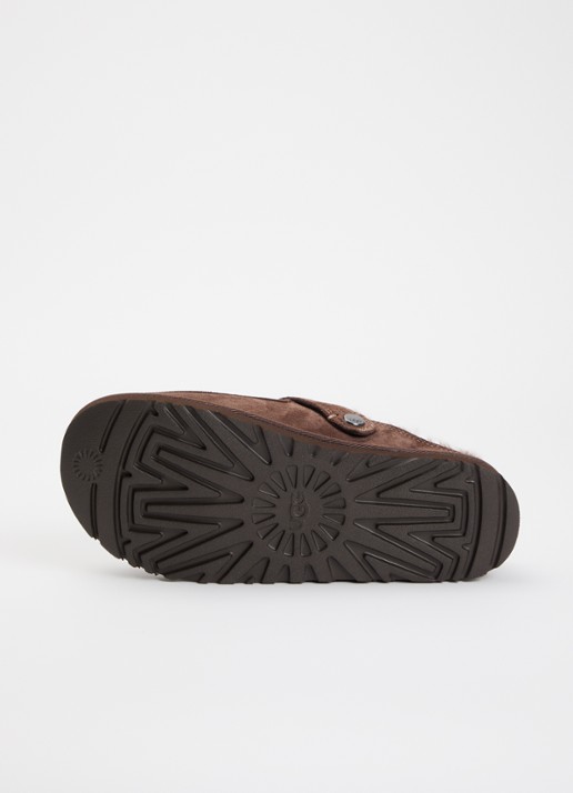 UGG Goldenstar Evelina muiltje van suède met schapenvacht - detail 4 bruin