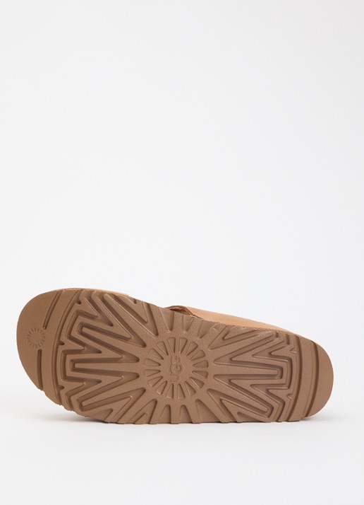 UGG Goldenstar sandaal van suède met plateauzool - detail 5 camel