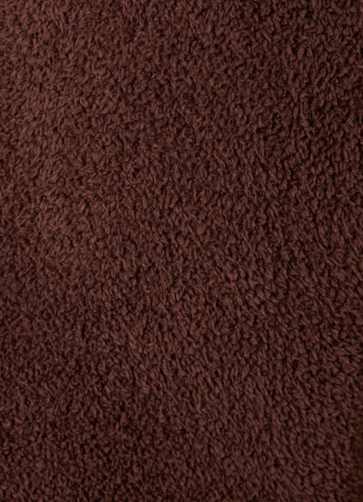 UGG Hana fijngebreid vest van teddy - detail 3 donkerbruin