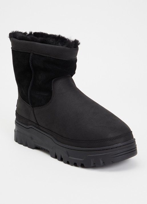 UGG Heritage enkellaars van suède - voorkant 3 zwart