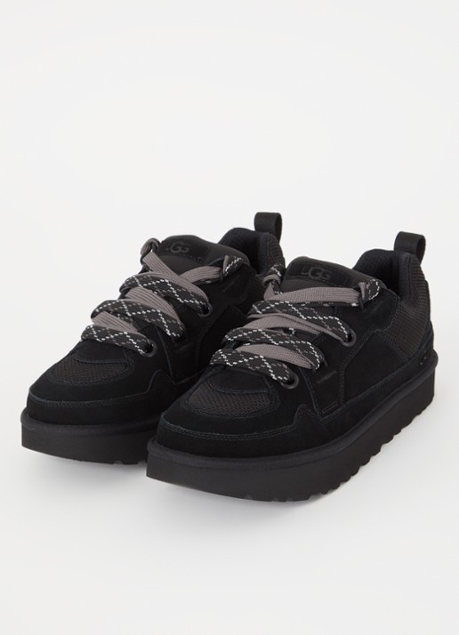 UGG Lo Lowmel sneaker met mesh details - detail zwart